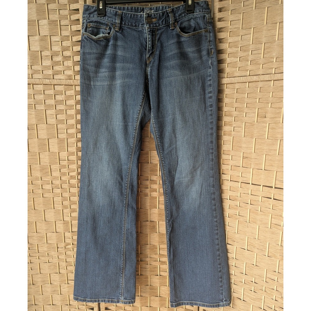 Ann Taylor Loft Curvy Bootcut Jeans Womens Sz 8/29 Medium Wash Denim Mid Rise